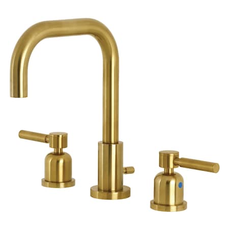 Kingston Brass FSC8933DL Concord Widespread Bathroom Faucet W/ Brass Pop-Up, Brass FSC8933DL